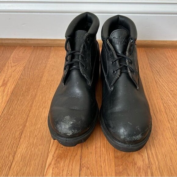 Timberland Men’s 1973 Newman Waterproof Chukka Black Lace Up Leather Boot Size 7 - Picture 3 of 9
